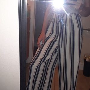 Tie on xs striped pants